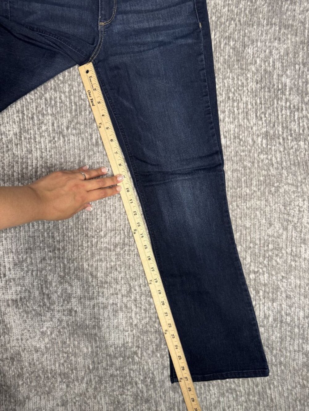 Democracy Ab solution Dark Wash Bootcut Jeans Women’s 4P Petite Denim - Picture 6 of 7